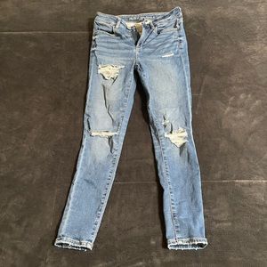 Size 6 Short American Eagle Ripped Jeans